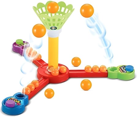 لعبة تصويب الكرات للأطفال – تحدي ممتع بـ 3 منصات لعب