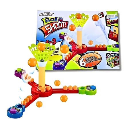 لعبة تصويب الكرات للأطفال – تحدي ممتع بـ 3 منصات لعب