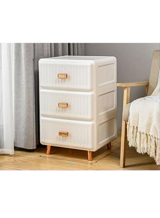 وحدة ادراج بلاستيك عرض45سم ثلاثة أدراج