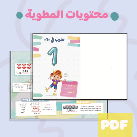 مطوية الضرب على 1صف  ثالث ابتدائي