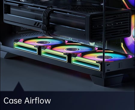 COSMIQ RGB 120mm Daisy Chain PWM Fan (3-Pack) | Black