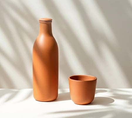 طلب مسبق | قارورة Olla المصنوعة من الطين القلوي الغني بالمعادن