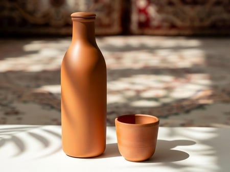 طلب مسبق | قارورة Olla المصنوعة من الطين القلوي الغني بالمعادن