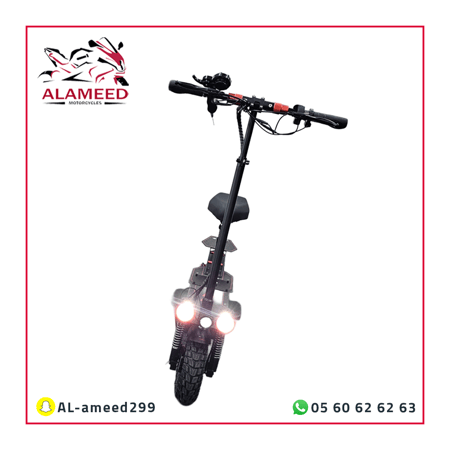 سكوتر الوحش الكهربائي بمحركين 1200W مع كفرات 10 إنش وكرسي مريح