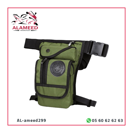 شنطة فخذ لون زيتي