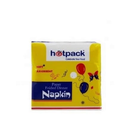 مناديل سفرة طبقة واحدة لون أبيض 30 × 30 سم - خيارات متعددة