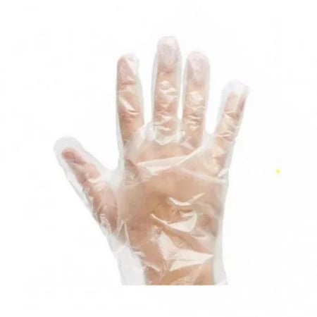قفازات بلاستيك شفاف - 70 حبة