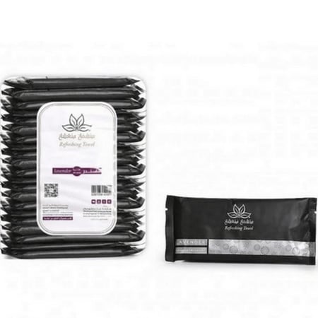 مناشف قطنية معطرة أشكال متعددة برائحة اللافندر ( 25 منشفة )
