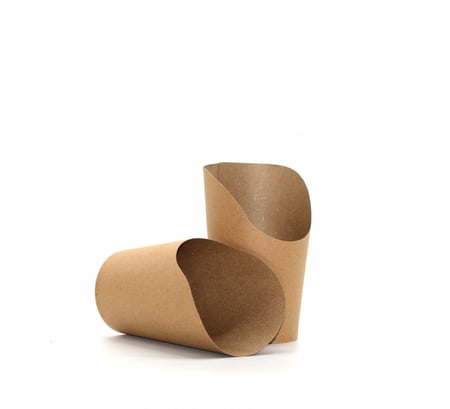 علب ورقية للبطاطا لون كرافت - خيارات متعددة