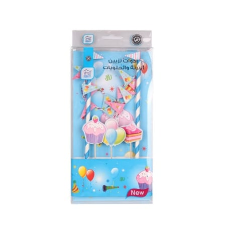 أدوات تزيين الكيك والتورته للأطفال ملونة بأشكال (1 حبة)