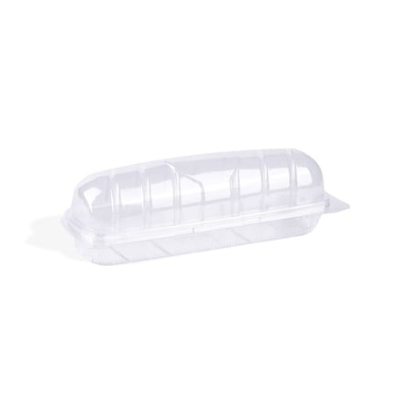 علبة بلاستيك بغطاء متصل لون شفاف  للساندوتش والحلى مقاسات متعددة ( 25 حبة )