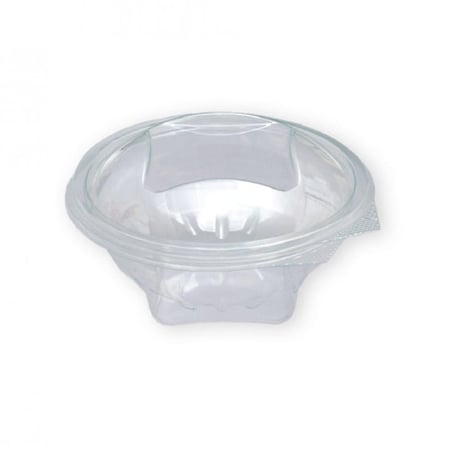 علب بلاستيك شفاف للسلطة بغطاء متصل مقاسات متعددة ( 75 عبوة )