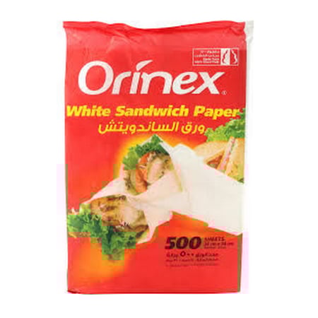 ورق لف ساندوتش اورينكس 24 × 34 سم ( 500حبة )