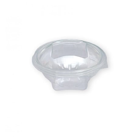 علب بلاستيك شفاف للسلطة بغطاء متصل مقاسات متعددة ( 75 عبوة )