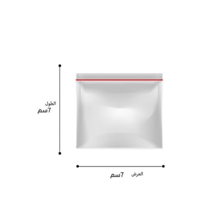 أكياس سلوفان شفاف بشريط لاصق مقاسات متعددة