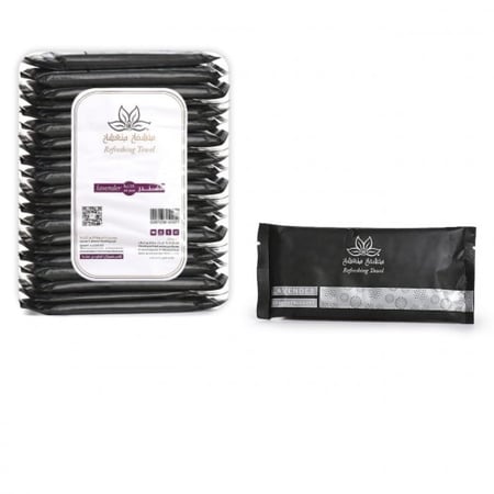 مناشف قطنية معطرة أشكال متعددة برائحة اللافندر ( 25 منشفة )