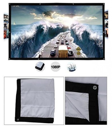 شاشة بروجركتر سهلة التركيب والازالة حجم 120 بوصة