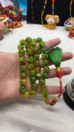 كهرمان عطش شغل عراقي 33 خرزه - 13 مل - 43 حرام