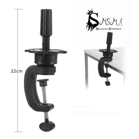 مانيكان شعر برازيلي بني طبيعي 100% للتدريب – رقبة (كثافة عالية) | سمسمه