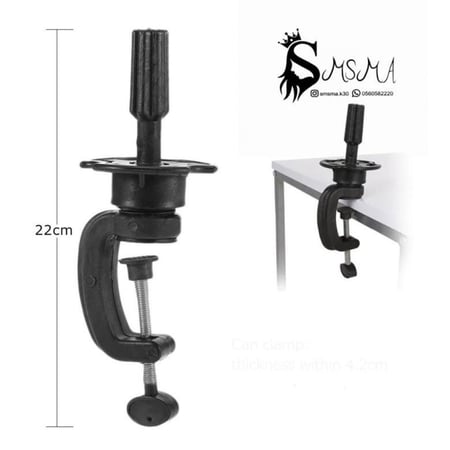 مانيكان شعر برازيلي بلاتيني طبيعي 100% للتدريب – بشرة سمراء (كثافة عالية) | سمسمه