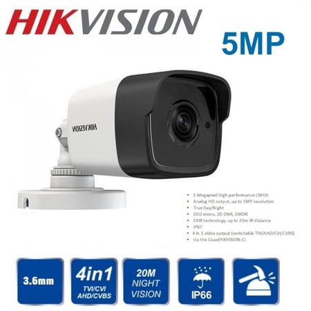 كاميرا 6 ميجا Hikvision مع التركيب "خارجي أو داخلي"