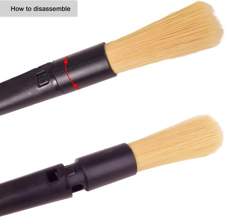 فرشاة مزدوجة الرأس يمكن تفكيكها واستخدامها لتنظيف بقايا الماكينة