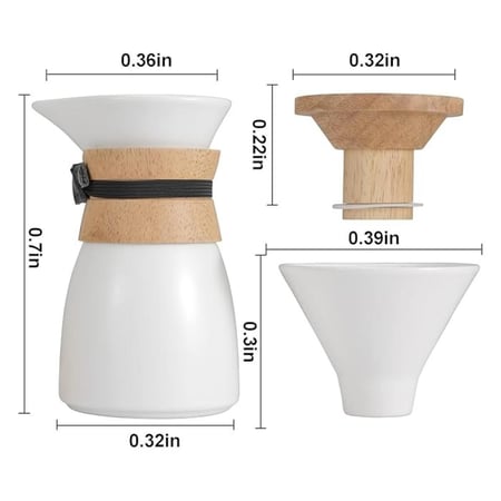 اداة كيمكس سيراميك لتقطير القهوة - 600 مل