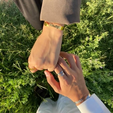 اسواره وخاتم للرجال والنساء بالاسم والتاريخ حسب الطلب -كازار