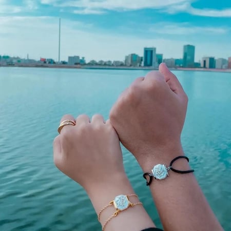 اسواره صدفيه للرجال والنساء بالاسم حسب الطلب -كازار