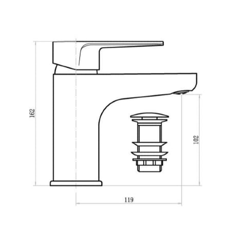 خلاط مغسلة فون لوتز الماني LUTZ 11032001