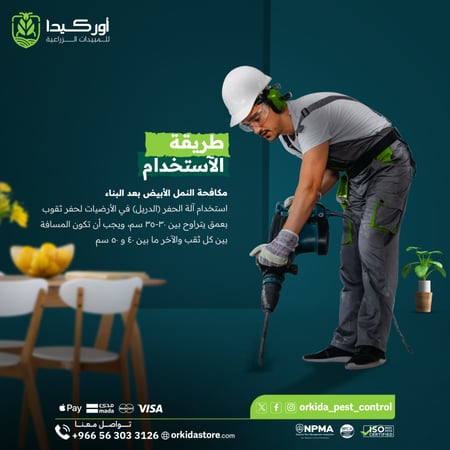 باقة أحترافية مكافحة النمل الأبيض في المنزل