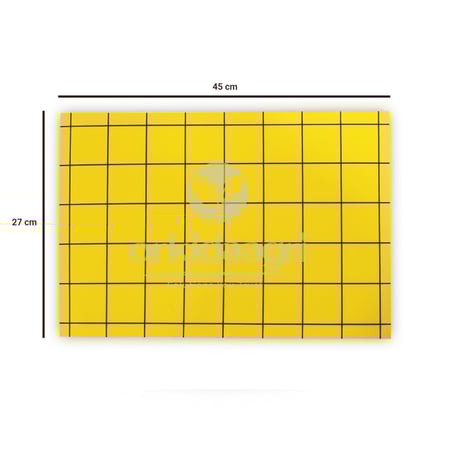 لوح لاصق لمكافحة الذباب و الحشرات الطائرة 45*27 سم لون أصفر