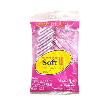 موس حلاقة شفرتين 5 قطع DORCO SOft