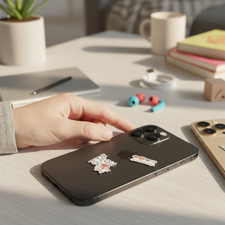 ملصقات معدنية للجوال