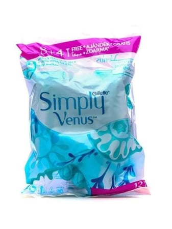 ماكينة فينوس الزرقاء 12 شفرات سماوي مغلقة