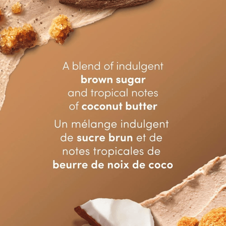 مكونات مقشر الجسم بالسكر البني و جوز الهند من دوف - 425 جرام