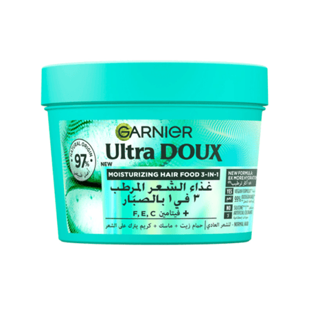 غارنييه ألترا دو قناع شعر 3 في 1 بالصبار  على خلفية بيضاء