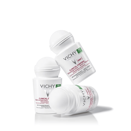 عبوات مزيل العرق كلينيكال كنترول 96 ساعة من فيتشي بدون غطاء