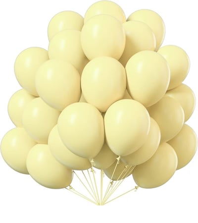 بالون اصفر ماكرون 12 إنش 100حبة