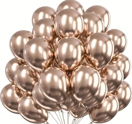 بالون شامبين كروم 12 إنش 50حبة