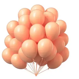 بالون برتقالي ماكرون 12 إنش 100حبة