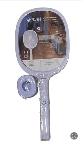 صاعق حشرات كهربائي محمول مضرب ناموس