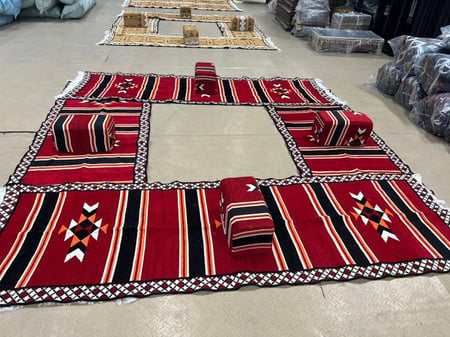 طقم مدات سدو احمر