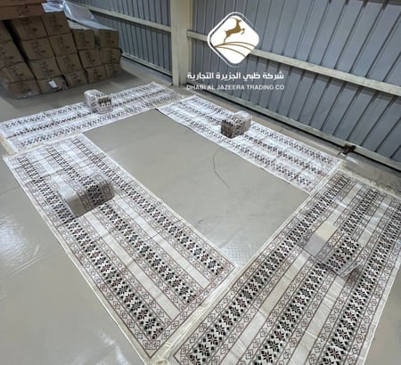 طقم فتحة النار 4 مدات مبطنه بحشوة اسفنج