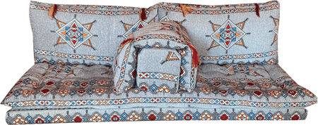 جلسة دبل قطن على اسفنج طول مترين