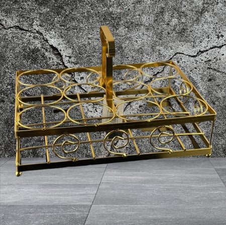 حامل كواب ذهبي  انيق 12 خانة