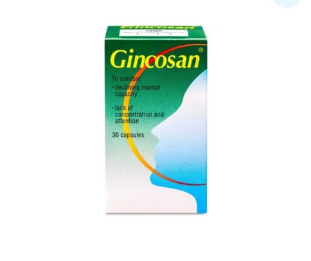 جينكوسان جنكو بيلوبا + جنسنج 30 كبسولة