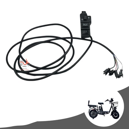 محدد سرعات + بوري ( هرن )  دراجة كهربائي مقاس 16 كفر عريض