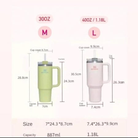 كوب ستانلي ازرق مخضر