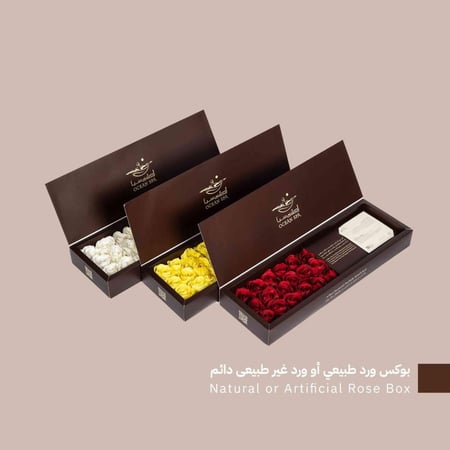 بوكس إهداء ورد غير طبيعي دائم من إختيارك